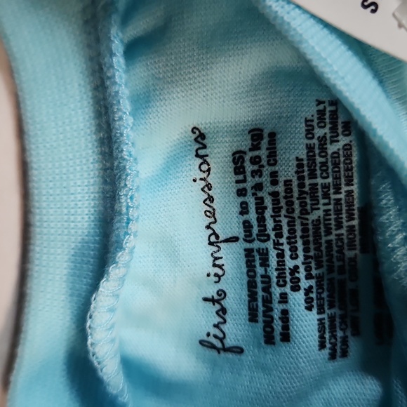 NWT First Impressions Infant Girls Newborn short sleeve shirt - Picture 3 of 4